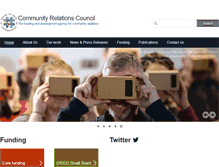 Tablet Screenshot of community-relations.org.uk